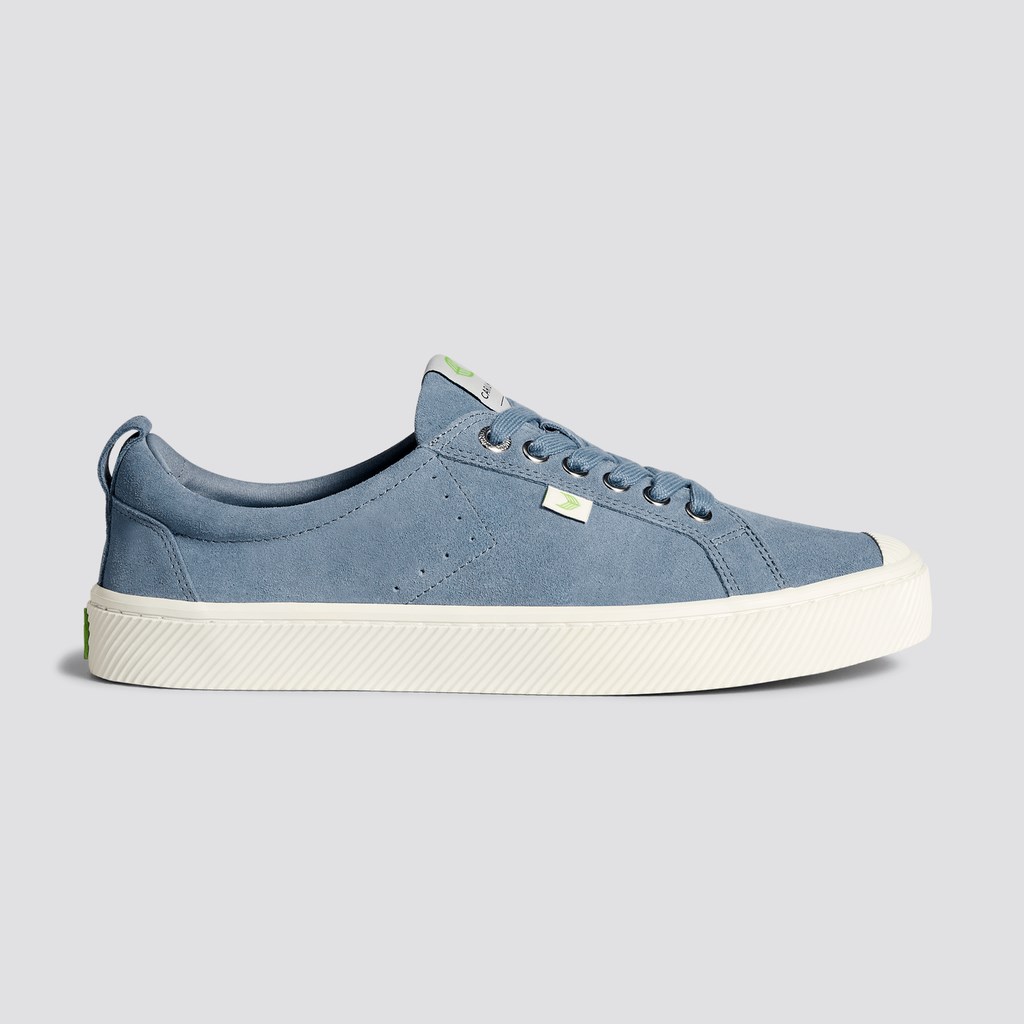 OCA LOW Cariuma Low Top Daim Bleu Femme | VGS-0044575